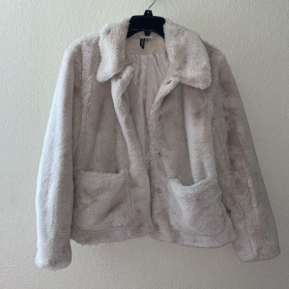Faux fur coat
